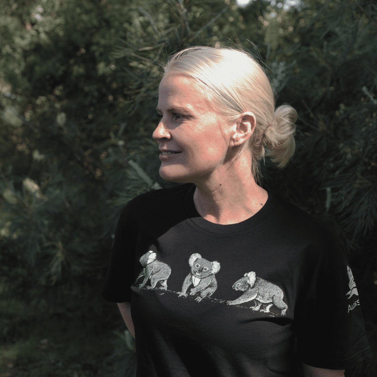 Trail of Koalas - Unisex Tee Black