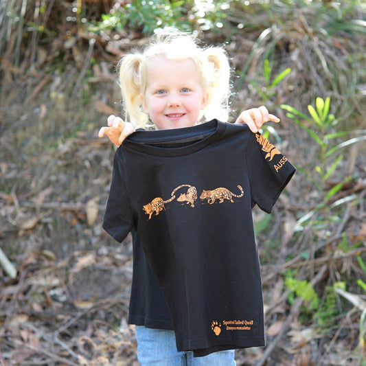 Trail of Spotted-Tailed Quolls - Kids Tee